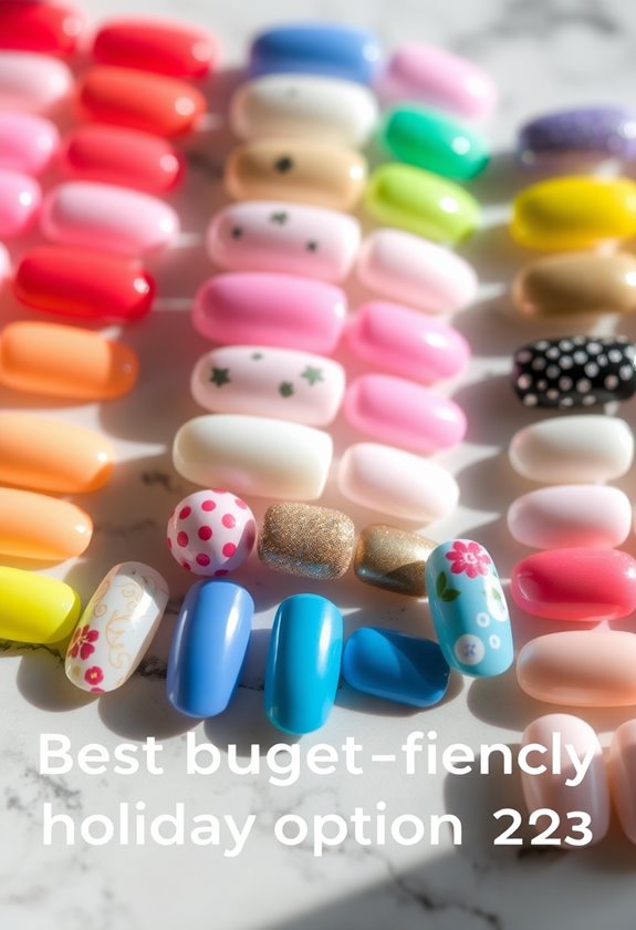 adhesive nail art choices