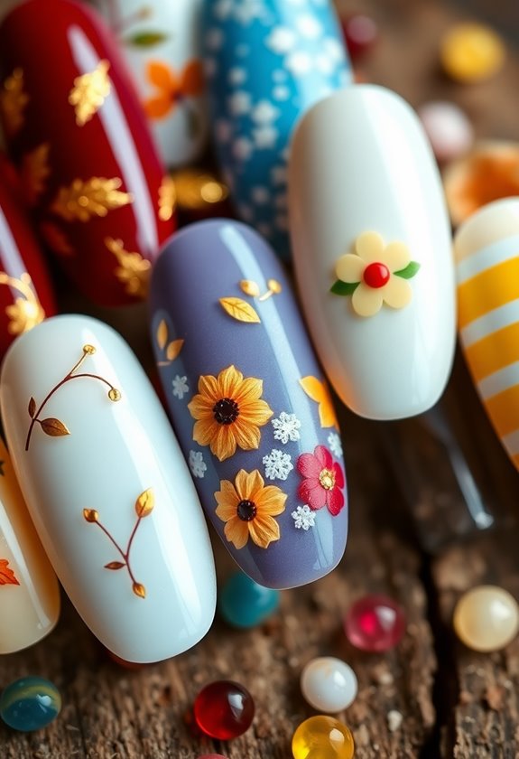 creative seasonal nail art