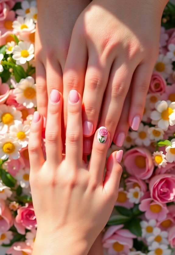 decorative floral sticker accents