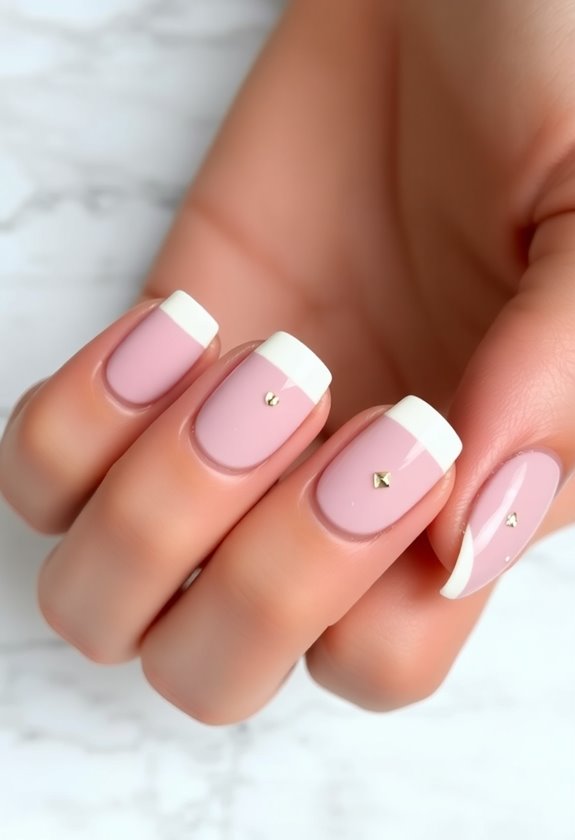 revitalized french manicure style