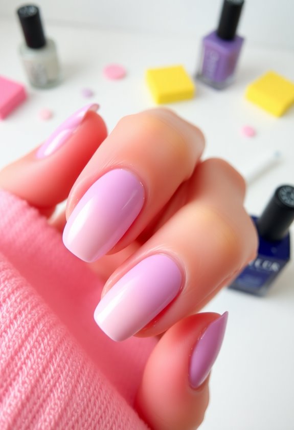 sponge gradient color technique